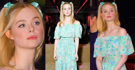 Elle Fanning lansuje modę na infantylne stylizacje od Prady