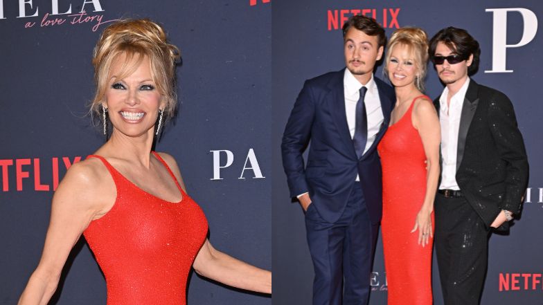 Pamela Anderson błyszczy na premierze filmu
