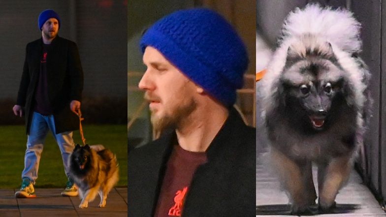 Antek Królikowski po głośnej aferze RELAKSUJE SIĘ na spacerze z pieskiem ukochanej (ZDJĘCIA)