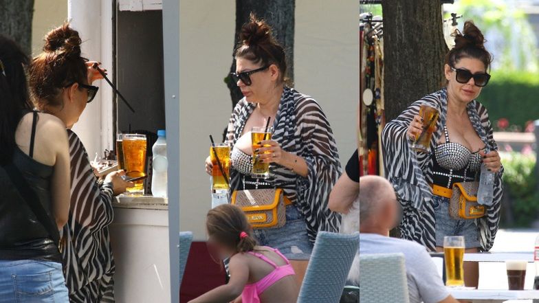 Iwona Węgrowska relaksuje się na wakacjach w Sopocie