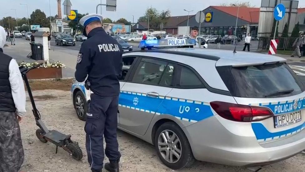 Policja skontrolowała hulajnogi