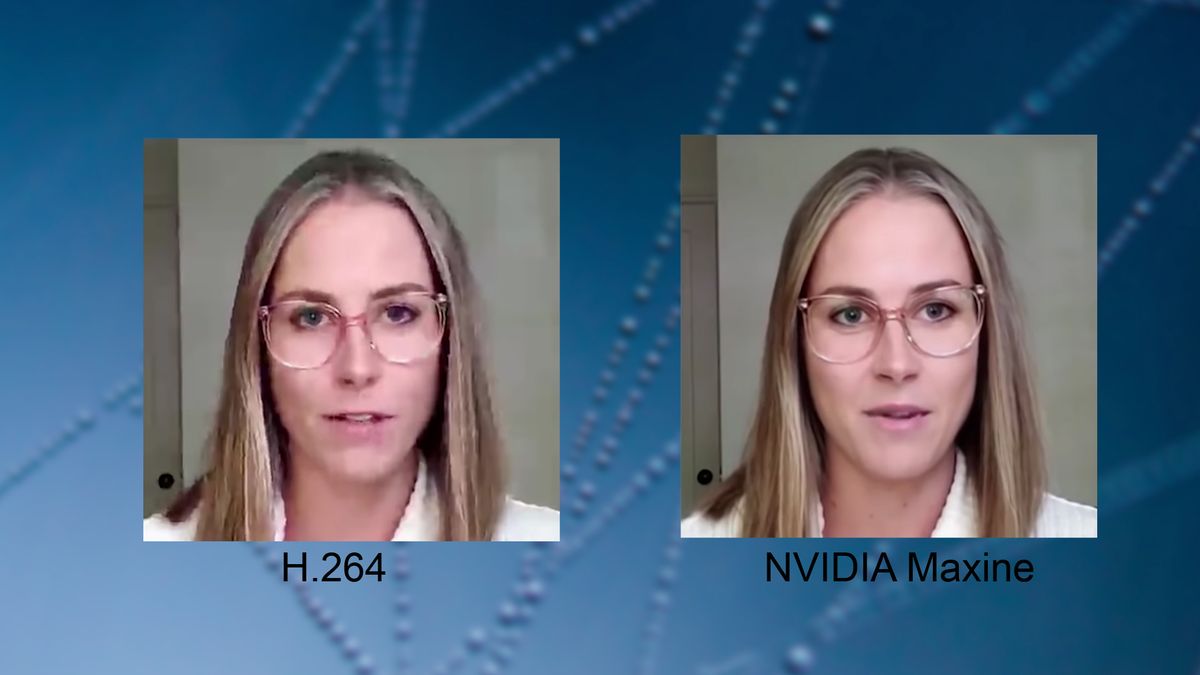 NVIDIA Maxine zamieni kiepskiej jakości wideo z kamerki internetowej w HD 1