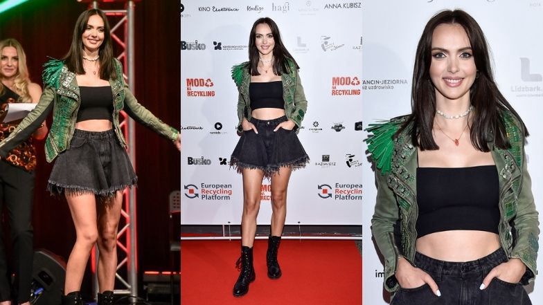 Celebrytki na pokazie "Moda na recykling 2"