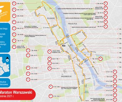 Warszawa. W niedzielę 43. Maraton Warszawski. Utrudnienia w ruchu