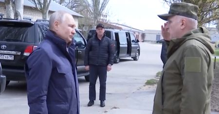 Putin w Ukrainie. Prezydent Rosji nagrany w okupowanych regionach