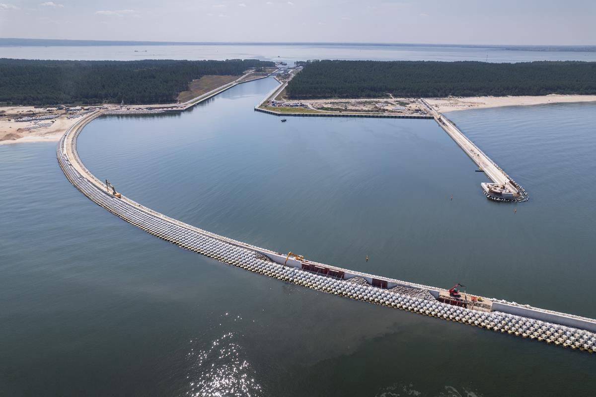 Przekop Mierzei Wiślanej - lipiec 2022 r.