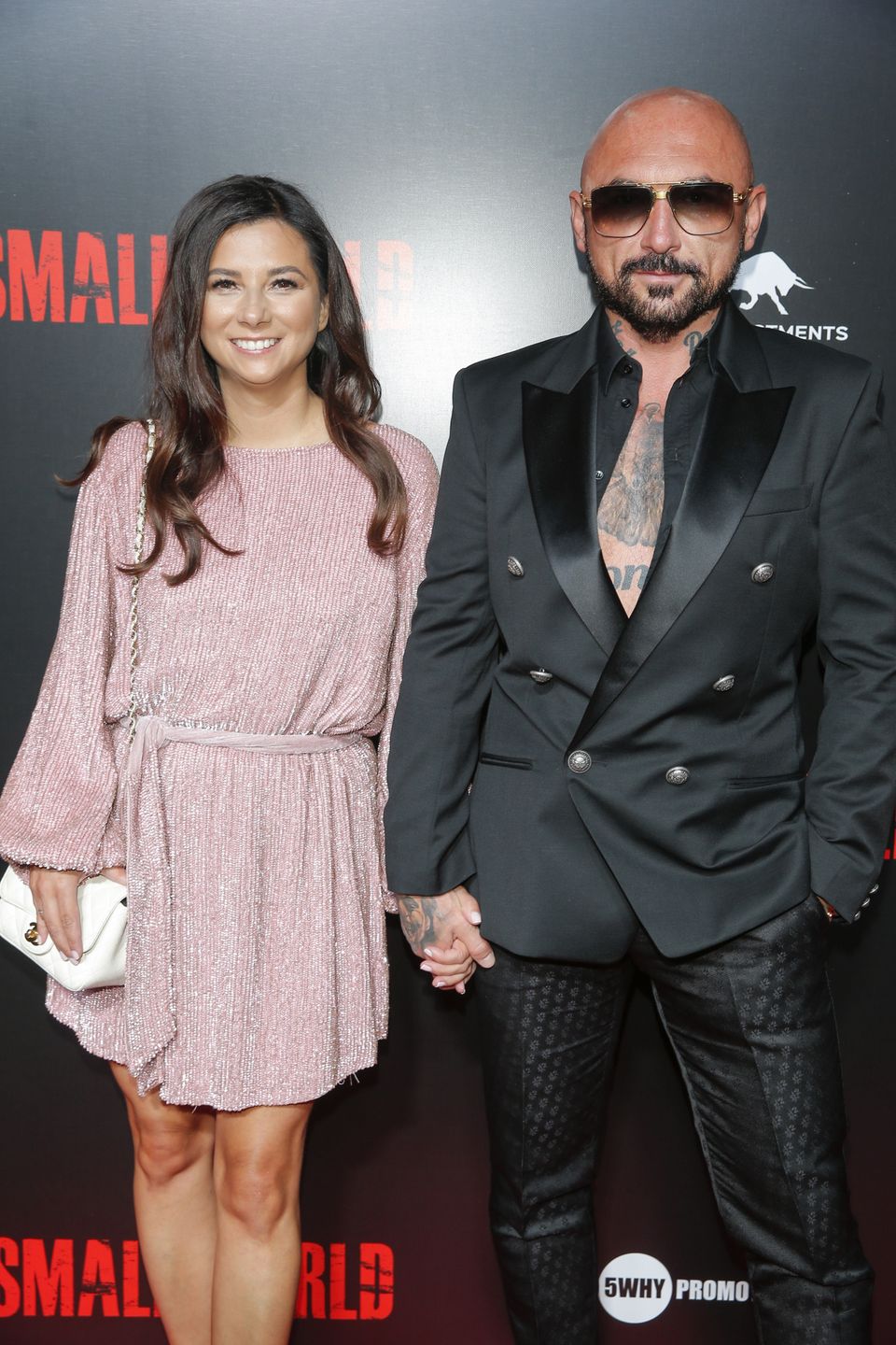 Patryk Vega i Katarzyna Słomińska na premierze "Small World"