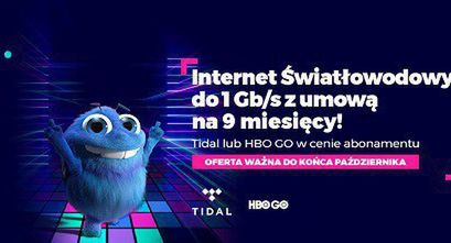 Netia z promocyjną ofertą „Światłowód z Tidal lub HBO GO”