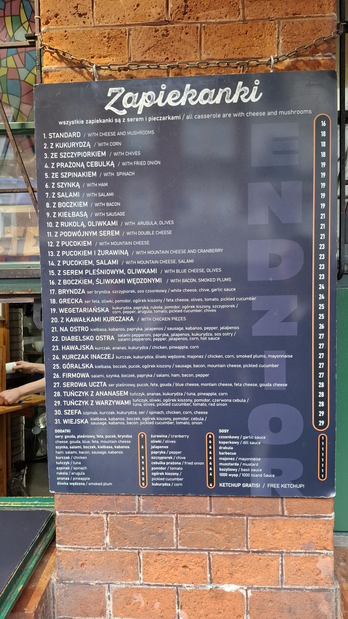 Bar Endzior na krakowskim Kazimierzu