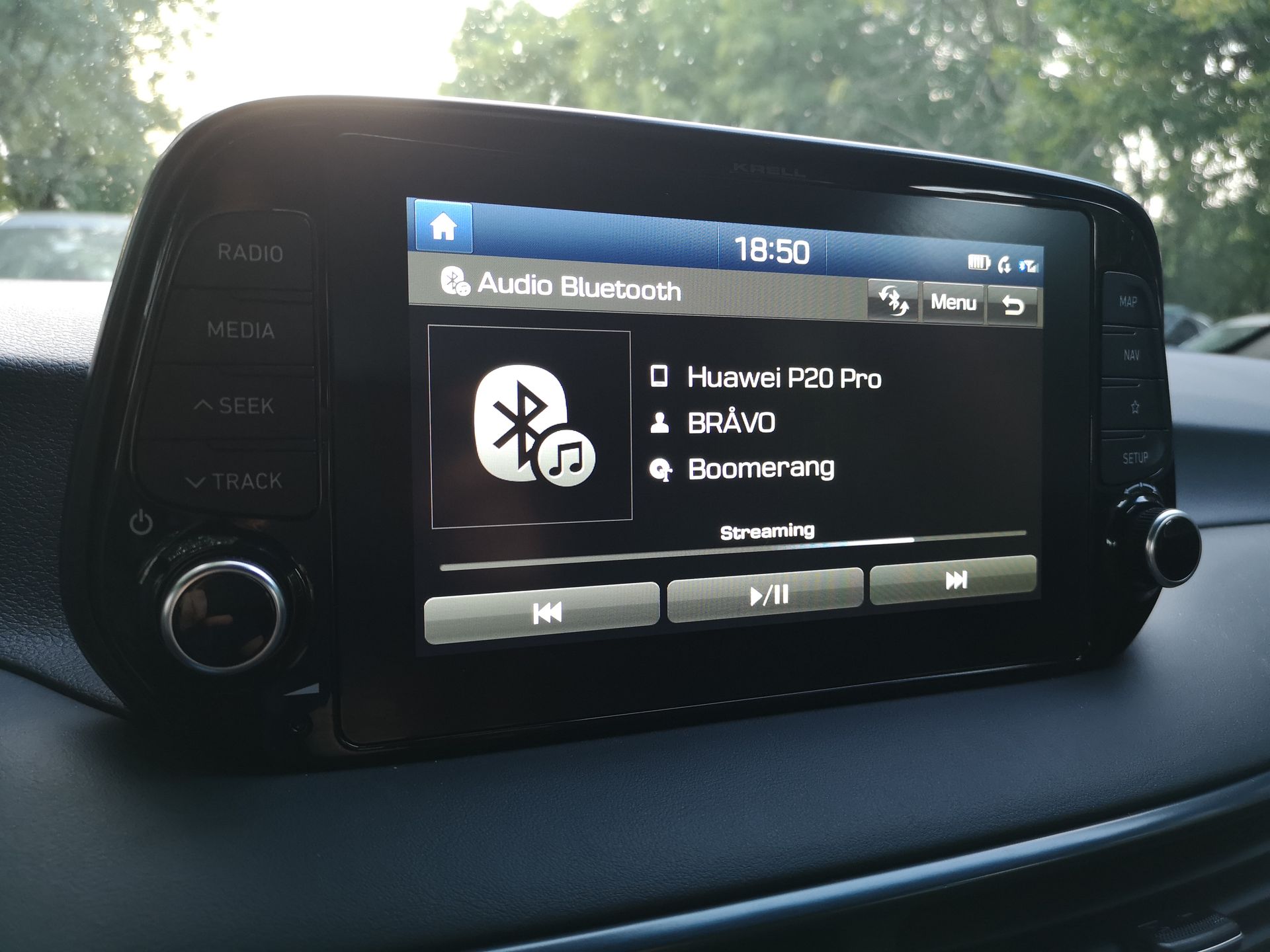 Hyundai Tucson N-Line: System nagłośnienia Krell 5