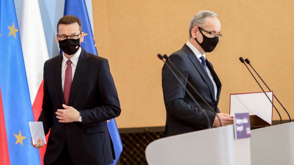 Na zdjęciu Mateusz Morawiecki i Adam Niedzielski