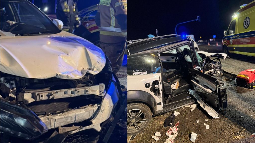 Poważny wypadek na DK50. Ranni nastolatkowie