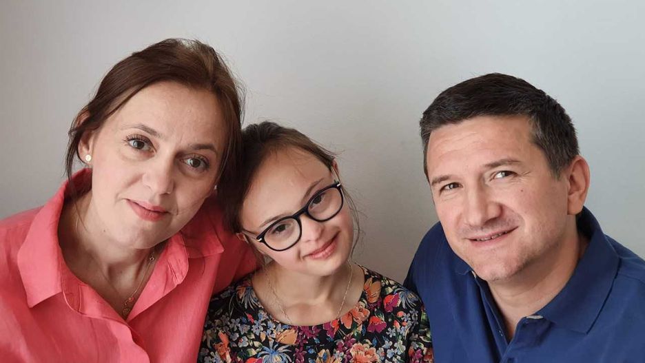 Magdalena Skorupa-Grajner z mężem i z córką
