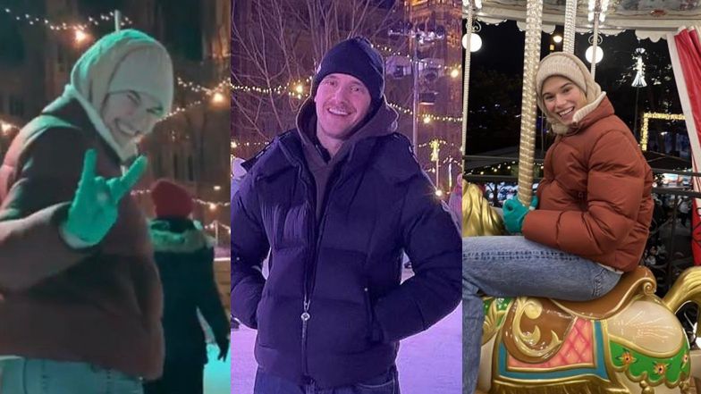 Maciej Musiał zabrał dziewczynę na łyżwy w Wiedniu