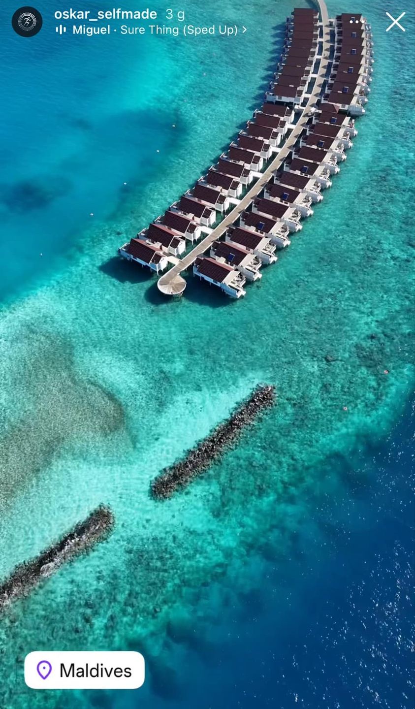 Klaudia Halejcio i Oskar Wojciechowski na Malediwach