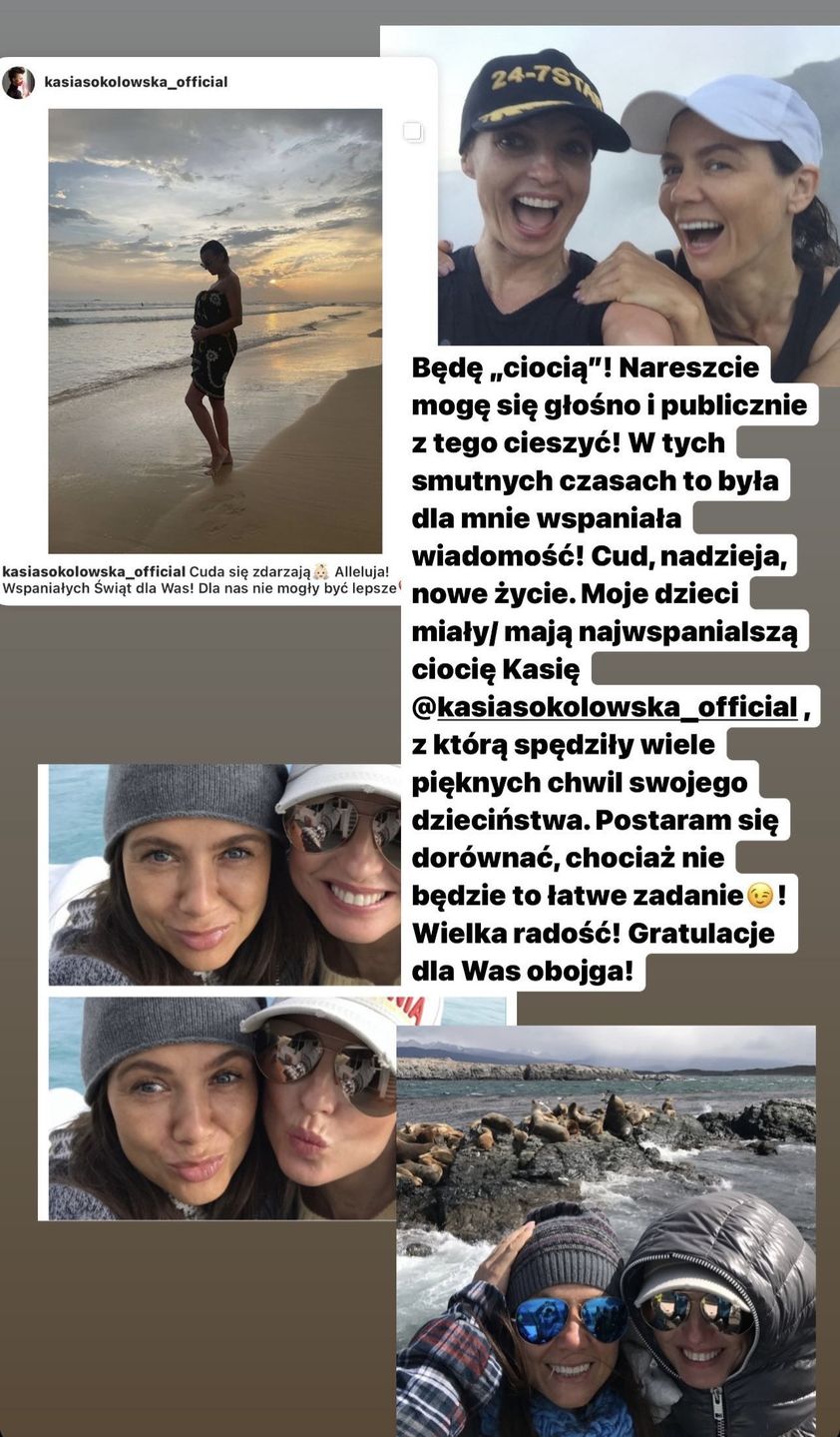 Uradowana Kinga Rusin gratuluje ciąży Kasi Sokołowskiej