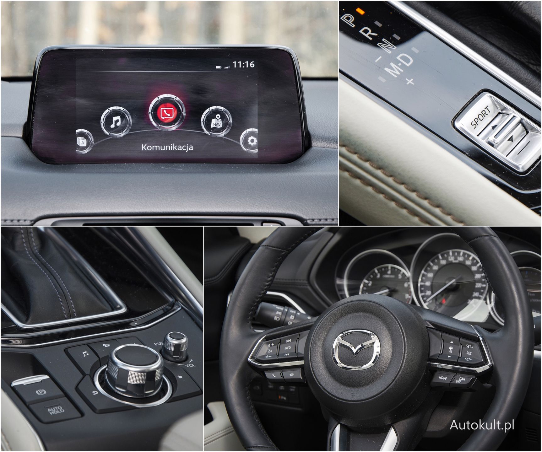 Elementy wnętrza Mazdy CX-5