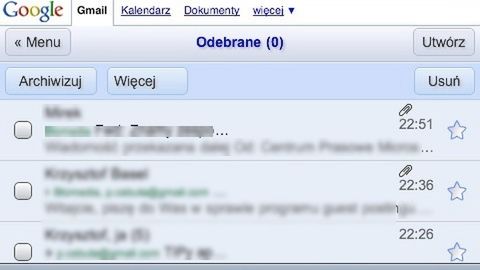 Jak naprawić mobilnego Gmaila w Safari? 1