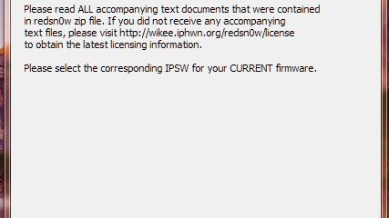 Jailbreak iOS 4 przy pomocy RedSn0w 1
