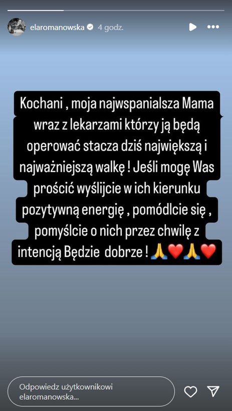Wpis Elżbiety Romanowskiej