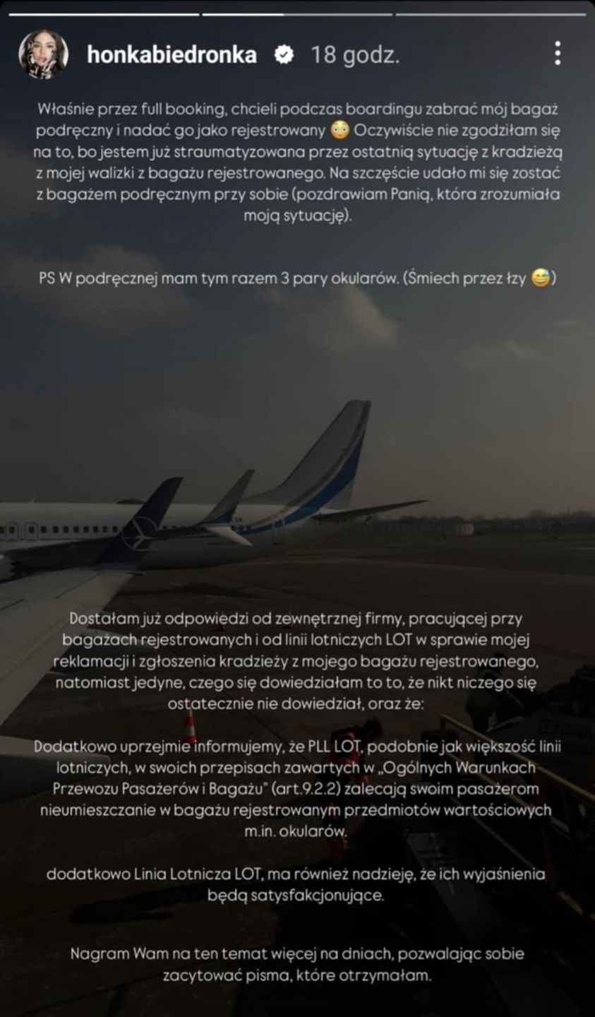 Honorata Skarbek o zakończeniu afery lotniskowej