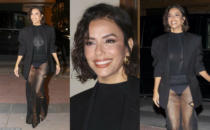 Eva Longoria przykuwa spojrzenia w prześwitującej spódnicy