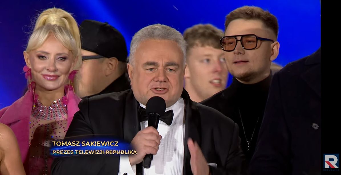 Tomasz Sakiewicz na imprezie Republiki