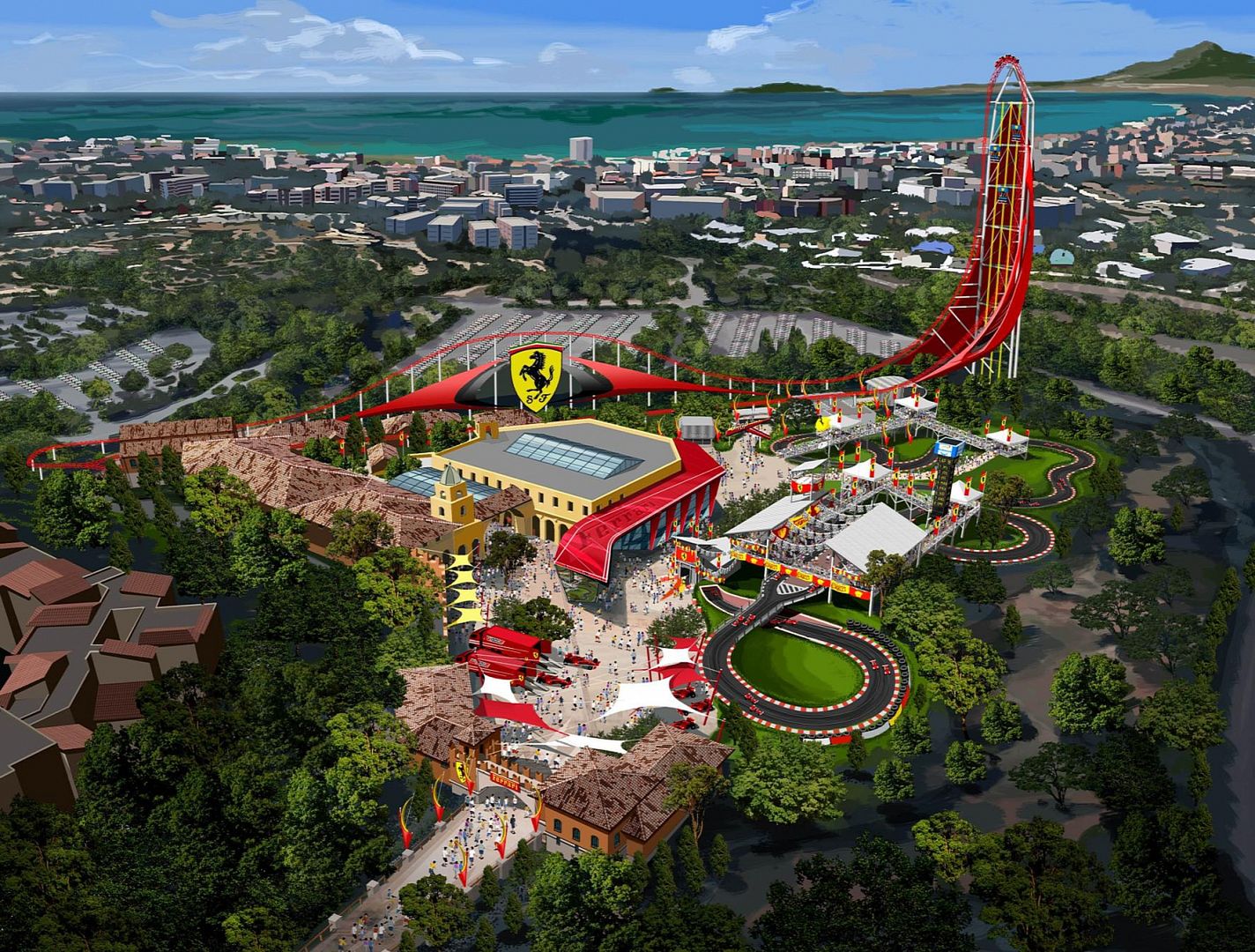 Ferrari Land w Hiszpanii (wizualizacja)
