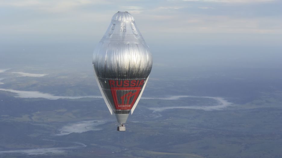 Balon rosyjskiego podróżnika, Fiodora Koniuchowa - zdjęcie ilustracyjne