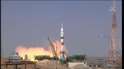 Astronauci już w drodze na stację ISS. Nagranie startu rakiety Sojuz MS-18 w Kazachstanie