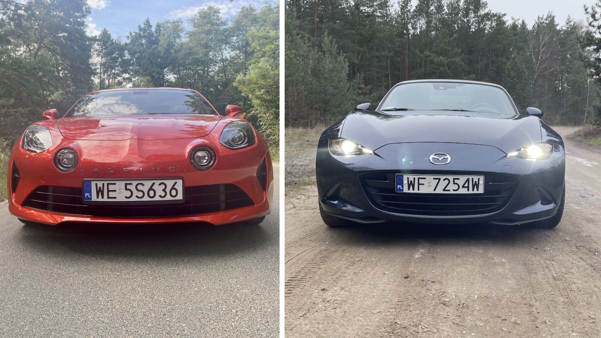 Zarówno Alpine A110 GT, jak i Mazda MX-5 zasługują na miano "fun car"