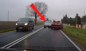 Dramatyczne nagranie. Peugeot nagle zjechał. Setki tysięcy wyświetleń