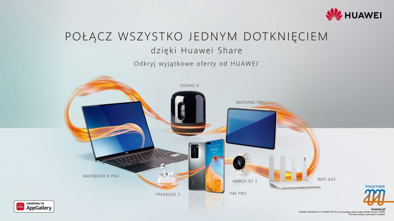 Huawei Share - wystarczy jeden dotyk