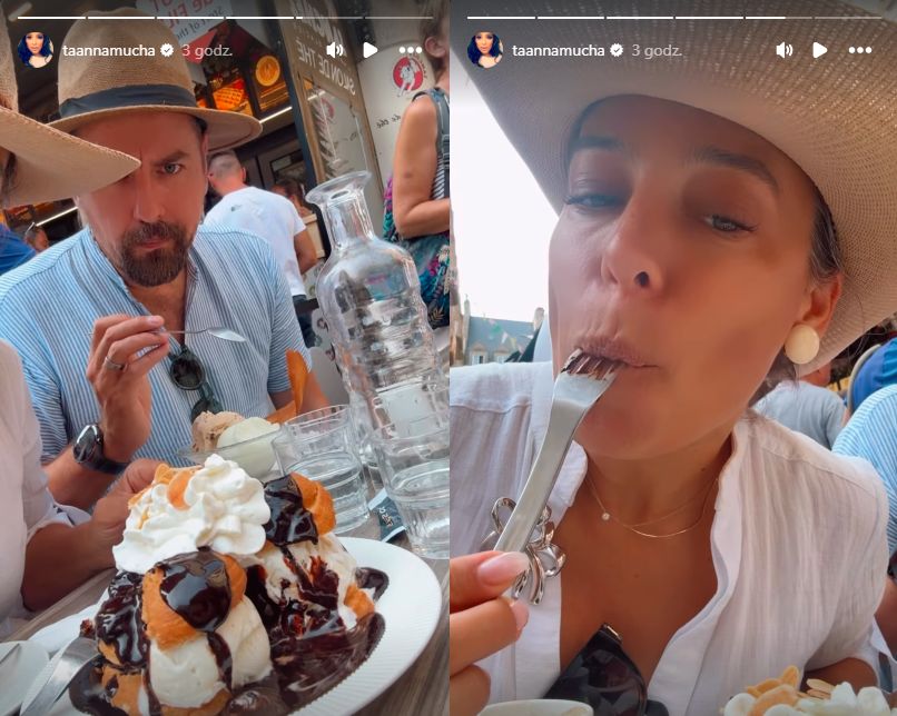 Anna Mucha pozdrawia z podróży
