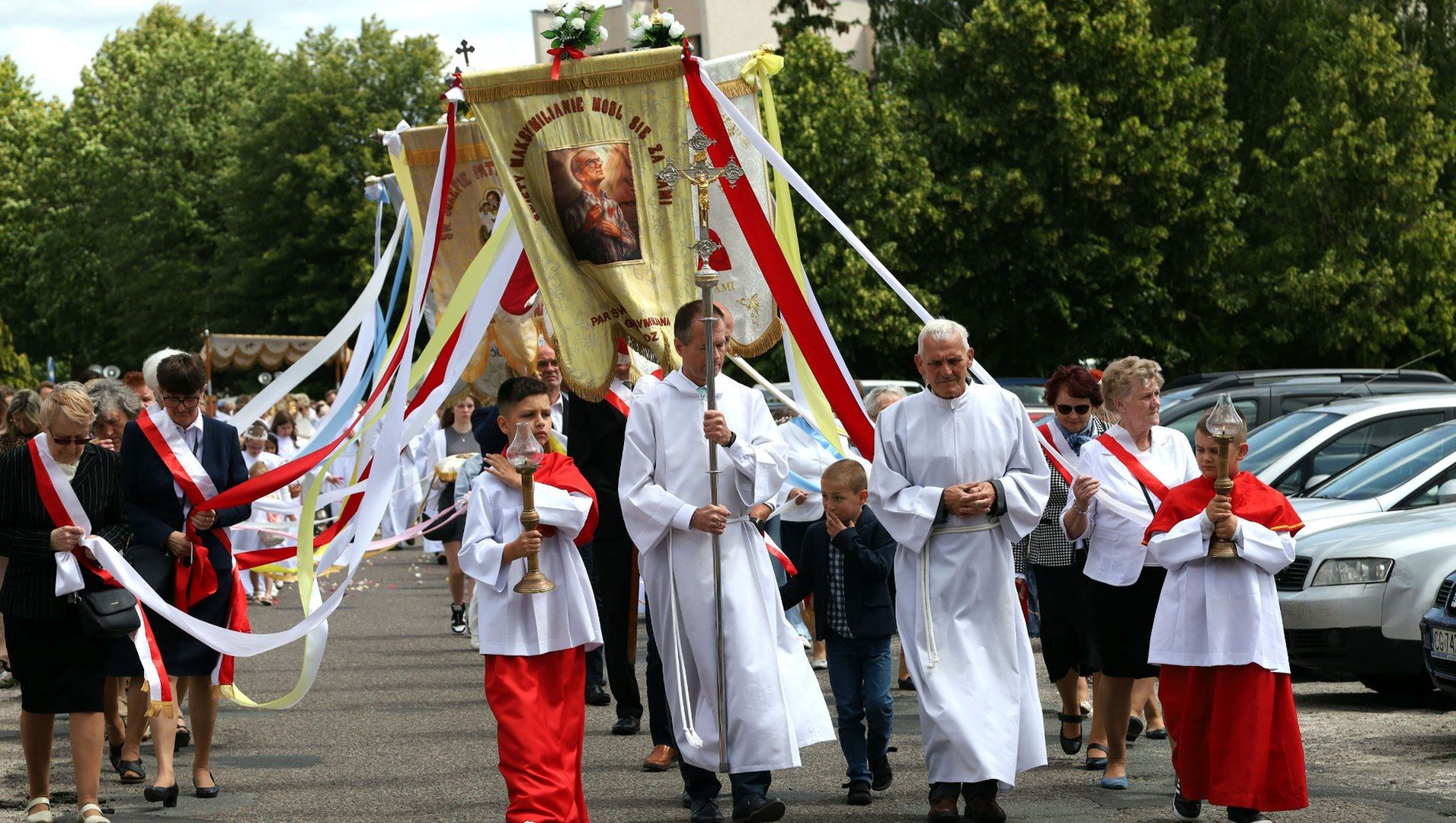 Procesja Bożego Ciała na osiedlu Strzemięcin w Grudziądzu