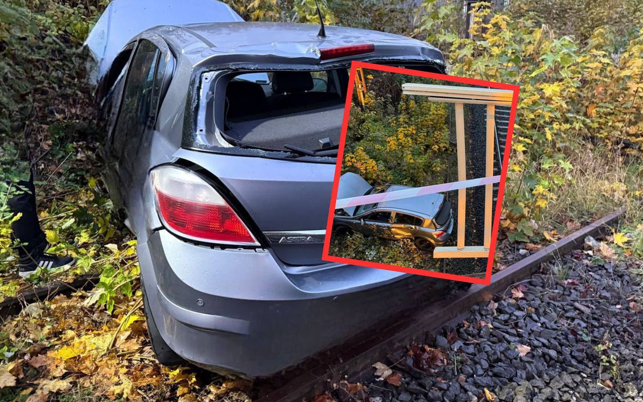 Opel spadł z wiaduktu. W środku 18-latka. Wstrząsający widok