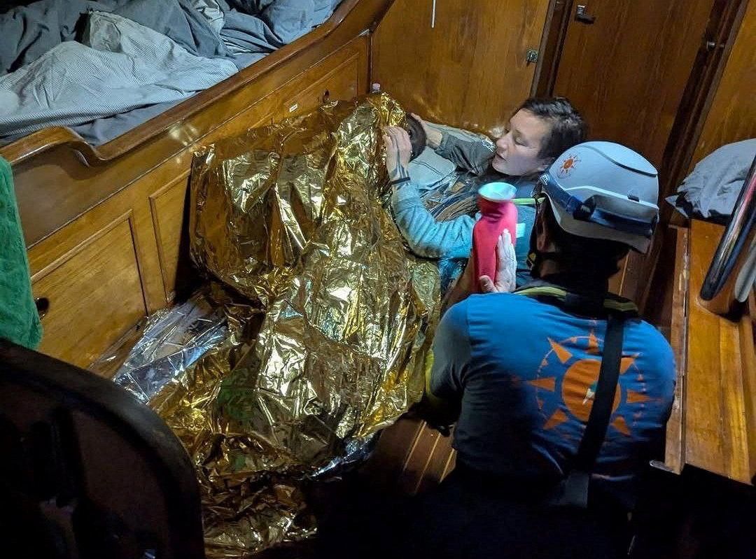 The crew of the rescue ship Trotamar III found an 11-year-old girl drifting in the Mediterranean Sea.