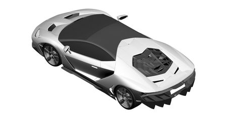 Lamborghini Centenario na ilustracjach patentowych