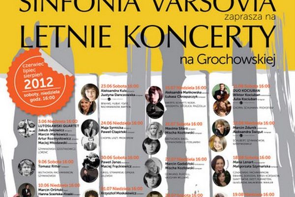 ZA DARMO: Letnie koncerty Sinfonia Varsovia