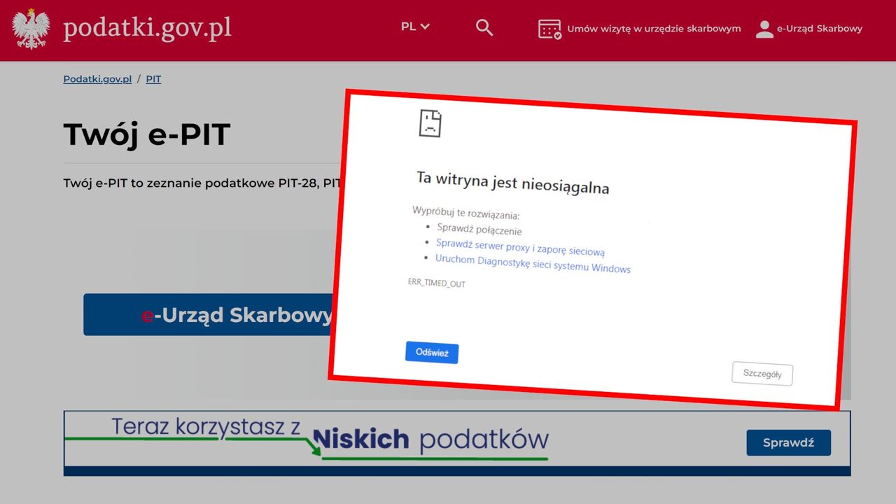 Twój e-PIT nie działa. Użytkownicy donoszą o problemach