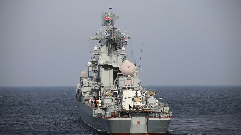 arch50
(220415) -- MOSCOW, April 15, 2022 (Xinhua) -- File photo taken on Dec. 17, 2015 shows the Moskva missile cruiser near the Tartus port of Syria. Russia said on April 14, 2022 that the flagship of its Black Sea Fleet, the Moskva missile cruiser, sank in stormy seas when it was being tugged to a port after having been damaged in a blast. (Xinhua/Zhang Jiye)
Zhang Jiye