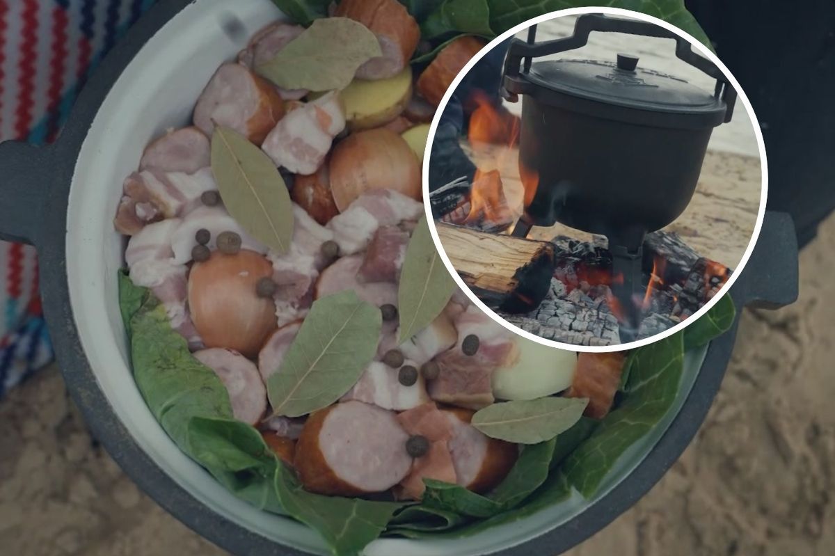 Śląskie pieczonki prosto z ogniska. Co się wkłada do kociołka?