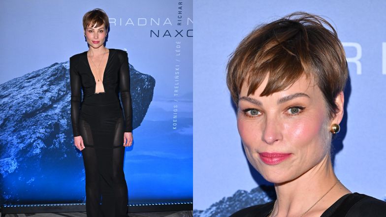 Posągowa Weronika Książkiewicz bryluje na premierze w teatrze