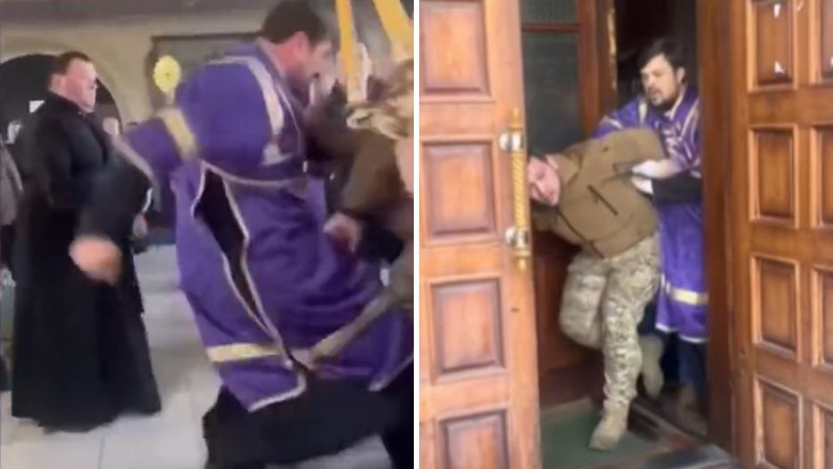 Chmielnicki. Incydent w cerkwi. Tłum chce wyjaśnień