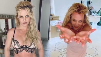 Britney Spears pozuje w majtkach i oznajmia: "Musiałam założyć dodatkową parę, bo prześwitują"
