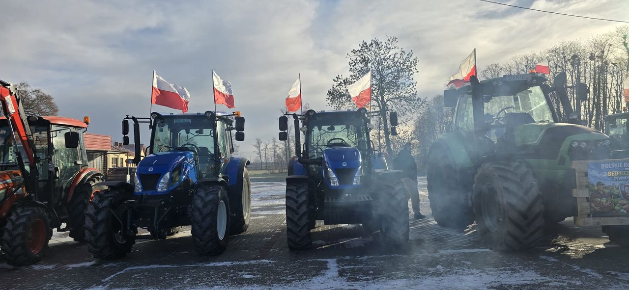 Protest rolników w Bielsku 