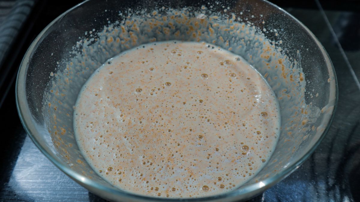 poffertjes mini pancake liquid flourDutch mini pancake flour liquid ready for cookSeckin Ozturkcloseup, cook, cuisine, cook apron, culinary, culinary ingredient, delicious, harvested, healthy, isolated, loaf, mix, prepare, process, receipe, professional kitchen, sifted, spin, sweet, sugar, white, fresh, consistency, bake, background