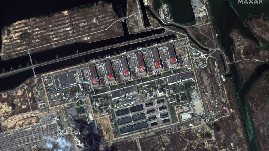 Temporary
This satellite image provided by Maxar Technologies shows the Zaporizhzhia nuclear plant in Russian occupied Ukraine, Friday, Aug. 19, 2022. Kyiv and Moscow continued to accuse each other of shelling Europe?s largest nuclear power plant, stoking international fears of a catastrophe on the continent. (Satellite image �2022 Maxar Technologies via AP)
Maxar Technologies
