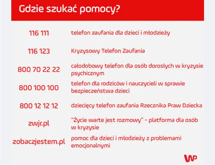 Gdzie szukać pomocy?