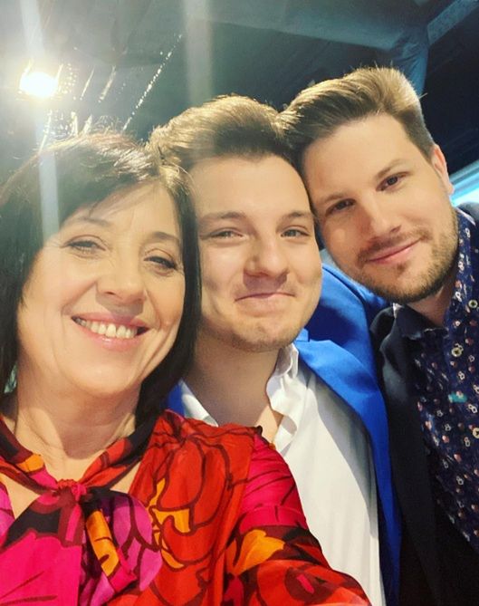 Hanna Śleszyńska z synami